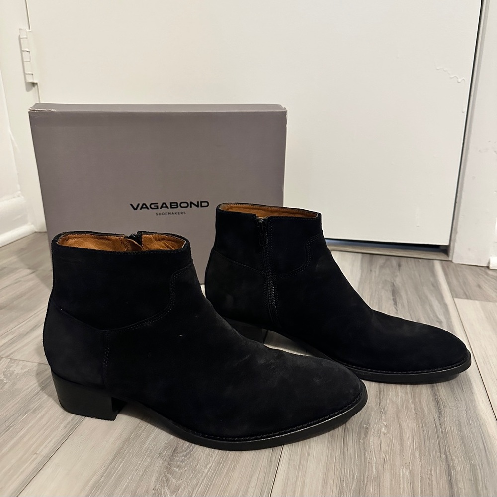 Vagabond Shoemakers Tyler Suede Zip Boots - Size 41